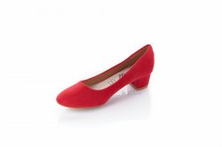 Туфлі жіночі Smail Swan 7352 (весна-літо-осінь, червоний, еко-замш)