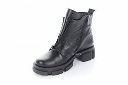 Черевики жіночі Sezar 7586 (весняно-осінні, чорний, шкіра)