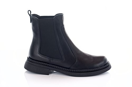 Черевики жіночі EDAN 10688 (весняно-осінні, чорні, шкіряні)