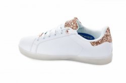 Кроссовки женские Demax 623 (весна-лето-осень, серебро, эко-кожа)