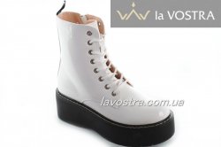Черевики жіночі Weide 6848 (весняно-осінні, білий, еко-шкіра)