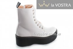 Черевики жіночі Weide 6848 (весняно-осінні, білий, еко-шкіра)