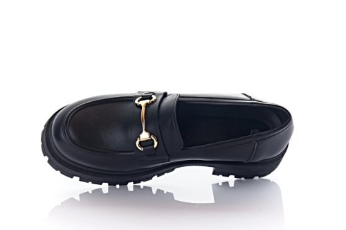 Лоферы женские Seastar 9679 (весна-лето-осень, черные, эко-кожа)