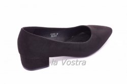 Туфли женские Seastar 5568 (весенне-осенние, черный, эко-замш)
