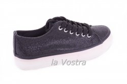 Слипоны женские Seastar 3829 (весна-лето-осень, черный)