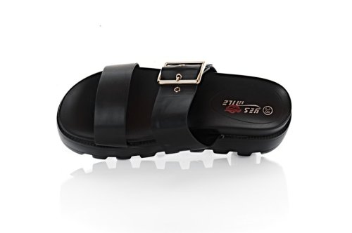 Шлепанцы женские Seastar 8862 (лето, черный, эко-кожа)