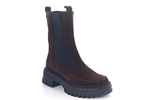Черевики жіночі EDAN 11556 (зимові, шоколадні, замшеві)