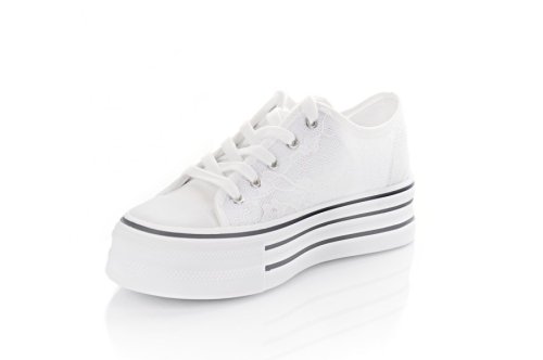 Кеды женские Seastar 10111 (весна-лето-осень, белые, текстильные)