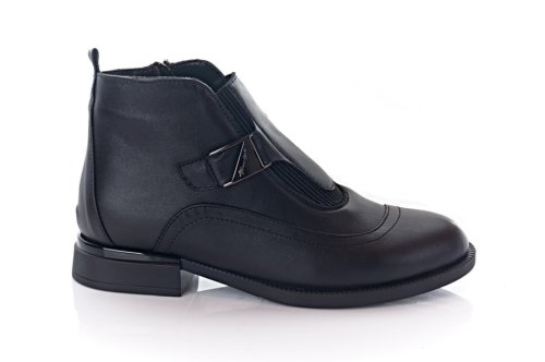 Черевики жіночі EDAN 11520 (весняно-осінні, чорні, шкіряні)