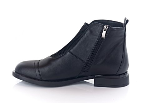 Черевики жіночі EDAN 11520 (весняно-осінні, чорні, шкіряні)