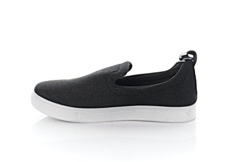 Слипоны женские Lucky shoes 3776 (весна-лето-осень, черный)