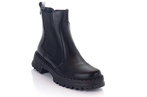 Черевики жіночі EDAN 10643 (зимові, чорні, шкіряні)