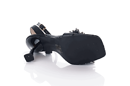 Босоніжки жіночі Weide 10282 (літні, чорні, еко-шкіра)