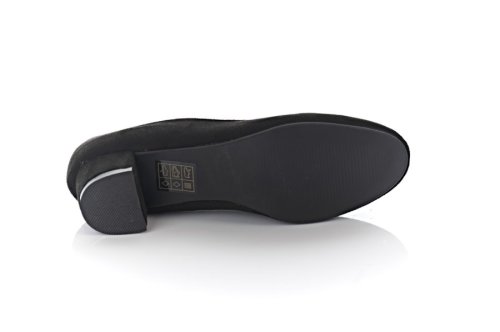 Туфли женские Smail Swan 8642 (весна-лето-осень, черный, эко-замш)