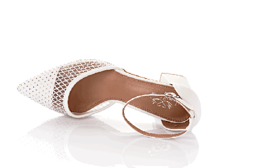 Женские туфли Smail Swan 11759 (весенне-осенние, белые, из экокожи)