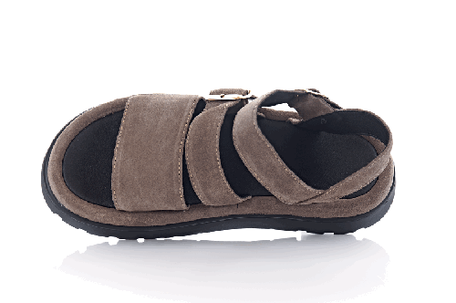 Босоніжки жіночі EDAN 11818 (літо, коричневі, замшеві)