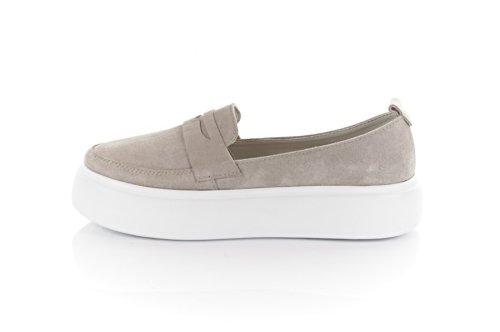 Лофери жіночі EDAN 10822 (весна-літо-осінь, бежеві, замшеві)
