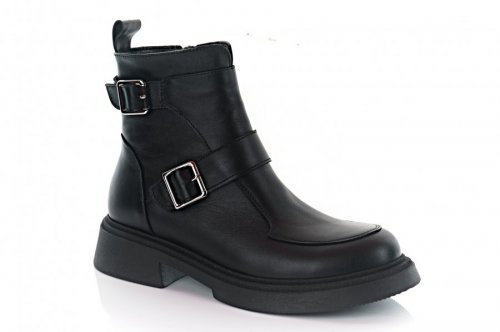 Черевики жіночі Steffe 9890 (зимові, чорні, шкіряні)