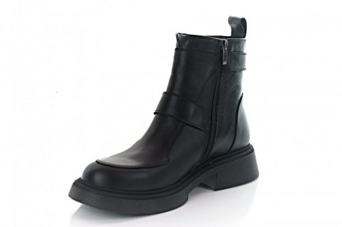 Черевики жіночі Steffe 9890 (зимові, чорні, шкіряні)