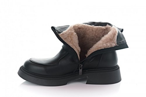Черевики жіночі Steffe 9890 (зимові, чорні, шкіряні)