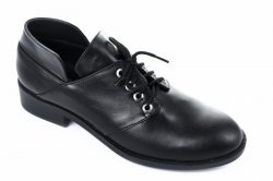 Туфлі жіночі Darini 6455 (весняно-осінні, чорний, шкіра)