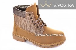 Черевики жіночі Weide 2831 (зимові, кемел, еко-шкіра)