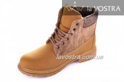 Черевики жіночі Weide 2831 (зимові, кемел, еко-шкіра)