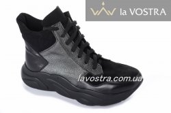 Черевики жіночі Ladi Успіх (весняно-осінні, чорний, шкіра)