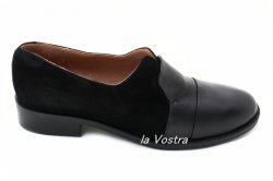Туфлі жіночі Darini 6345 (весняно-осінні, чорний, замш)