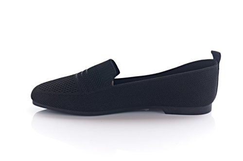Балетки женские Seastar 10797 (весенне-летние, черные, текстильные)