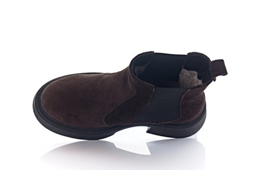 Черевики жіночі EDAN 11355 (зимові, шоколадні, замшеві)
