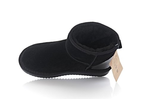 Угги женские G-style 9080 (зимние, черный, замш)