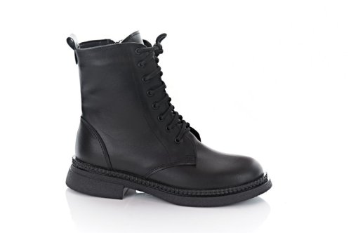 Черевики жіночі EDAN 10607 (зимові, чорні, шкіряні)