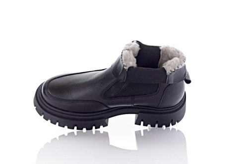 Черевики жіночі EDAN 10629 (зимові, чорні, шкіряні)